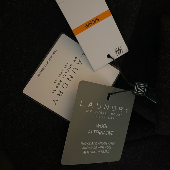 LAUNDRY BY SHELLI SEGAL Women's Faux Wool Coat with Notch Collar (MSRP $100.70) - Picture 7 of 7